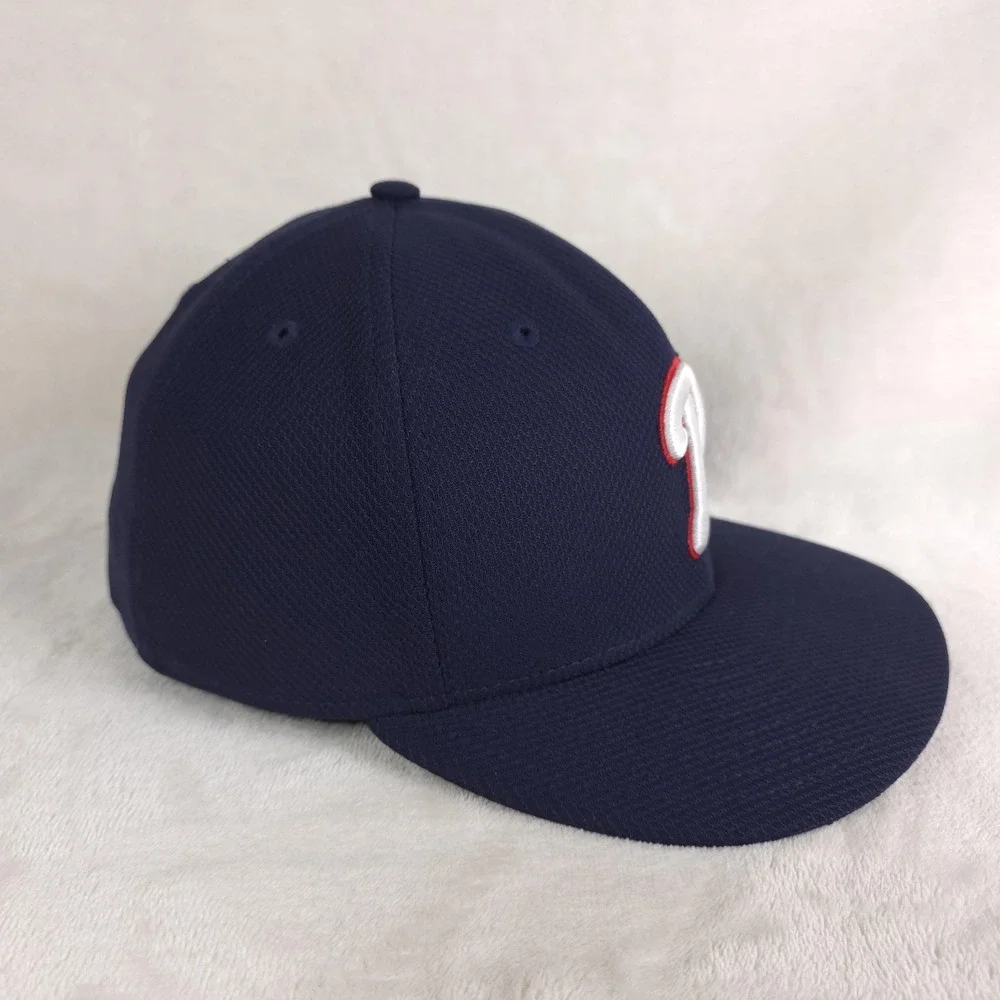 Philadelphia Phillies Hat On Field Players Cap Mens 7 3/8 Blue MLB 2014 All Star